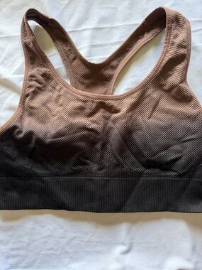 PINK Victoria's Secret Ombre Racerback Sports Bra - Brown to Black